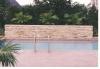 4 ft  Sheer Decent Water Falls & decorative stone  wall and planter